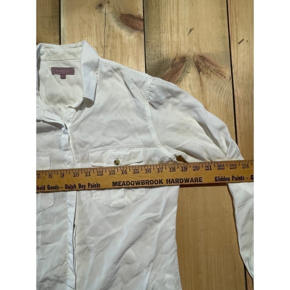 Harper White Long Sleeve Button Down Collared Shirt Womens Size S - Picture 4 of 6